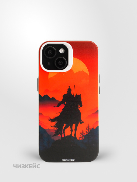 Чехол Чизкейс MagSafe iPhone 15 Победитель белый