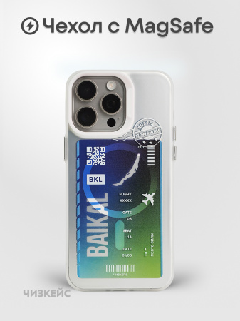 Чехол Чизкейс MagSafe Рейс Байкал белый