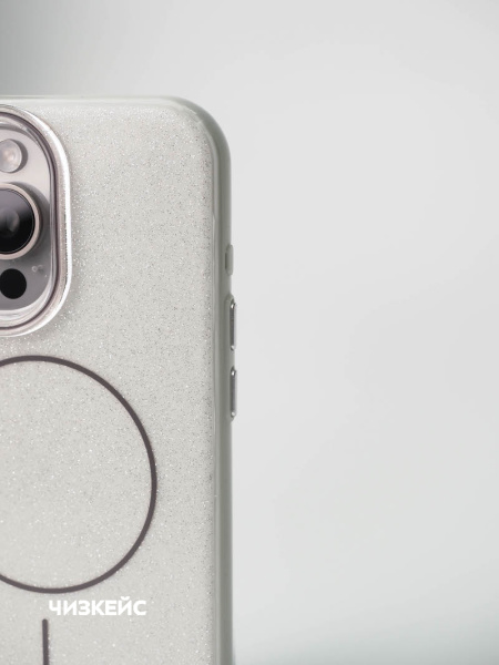 Чехол Крем-сода Magsafe iPhone 16 Pro белый