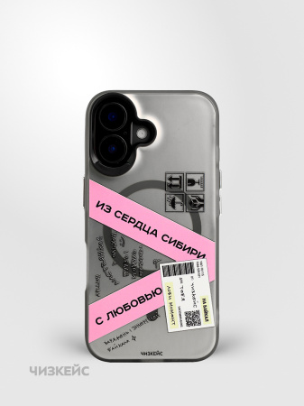 Чехол Чизкейс MagSafe iPhone 16 Экспресс черный