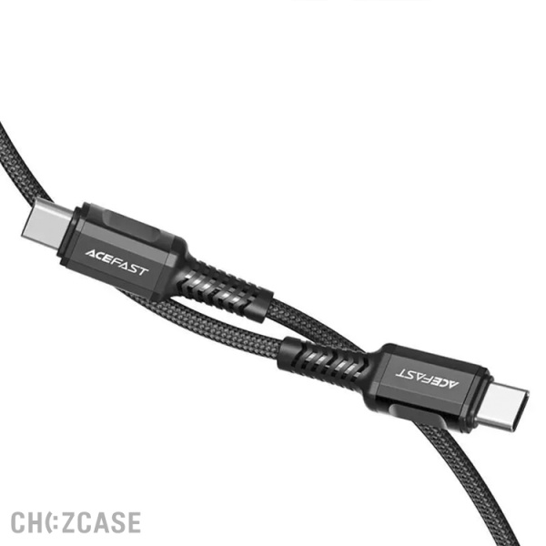 USB-кабель AceFast C1-03 Type-C/Type-C (60W) 1 м черный