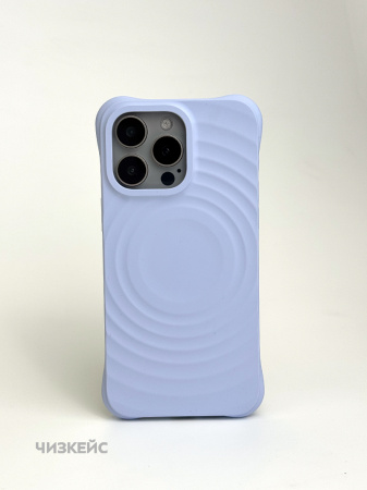 Чехол Волна MagSafe iPhone 16 Pro лавандовый