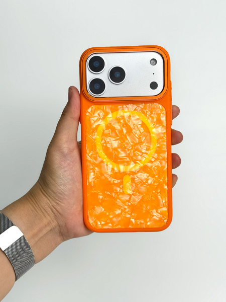 Чехол Фруктовый лед iPhone 17 Pro Max оранжевый