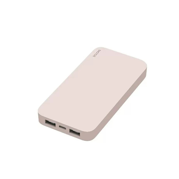 Внешний аккумулятор Xiaomi Solove 20000 mAh 003M (2 USB, 18W, QC3.0) розовый