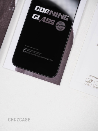 Защитное стекло SUPGLASS Corning iPhone 13 Pro Max/iPhone 14 Plus черный