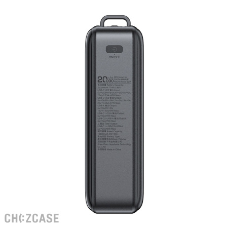 Внешний аккумулятор AceFast M4 20000 mAh (USB-A + 2USB-C, 67W, PD3.0, QC3.0) черный