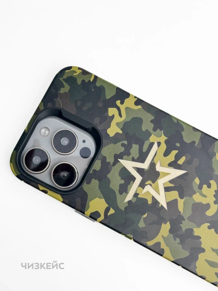 Чехол Чизкейс MagSafe iPhone 13 Pro Max Звезда2 черный