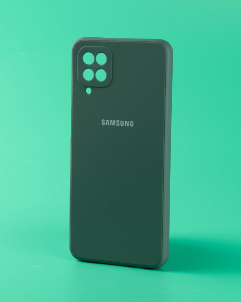 Чехол- накладка Silicone Cover Samsung A04 зеленый