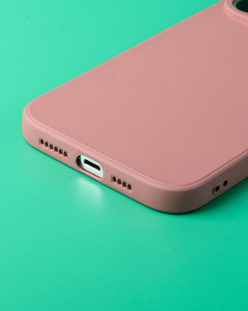 Чехол- накладка MY COLORS iPhone 14 Plus силикон розовый фламинго