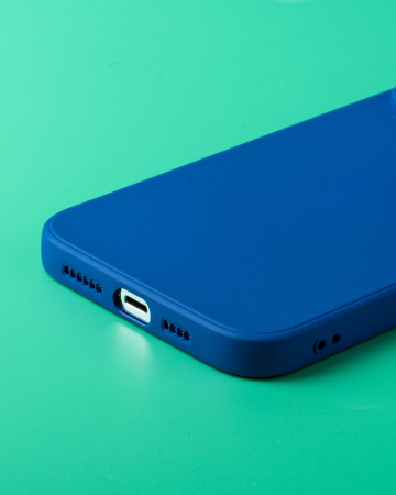 Чехол- накладка MY COLORS iPhone 14 Plus силикон синий