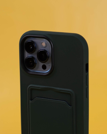 Чехол- накладка Pocket Case Type2 iPhone 13 Pro силикон зеленый