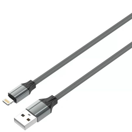 USB-кабель LDNIO LS442 iPhone Lightning (2.4А) 2 м серый