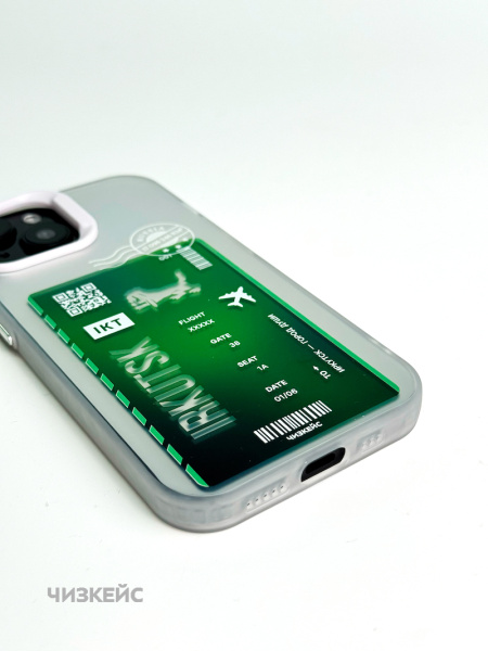 Чехол Чизкейс iPhone 11 Рейс Иркутск белый