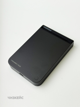 Внешний аккумулятор Momax 1-Power S.Pass Magnetic 5000mAh (Qi2, 30W) черный