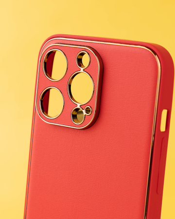 Чехол- накладка Glam iPhone 13 Pro Max красный