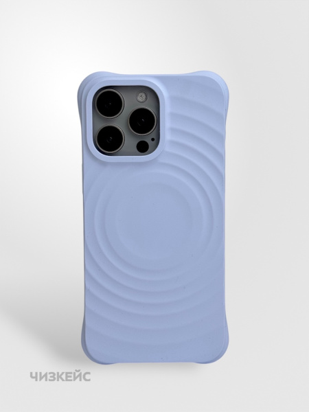 Чехол Волна MagSafe iPhone 16 лавандовый