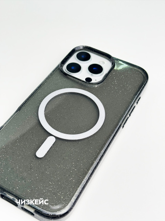 Чехол Звездопад iPhone 16 MagSafe черный