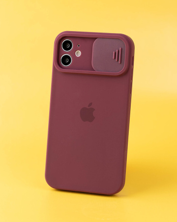 Чехол- накладка Touch Slide iPhone 12 фиолетовый
