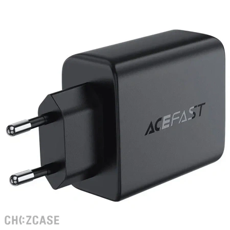 СЗУ AceFast A61 (2USB-A, 2USB-C, GaN 45W) черный