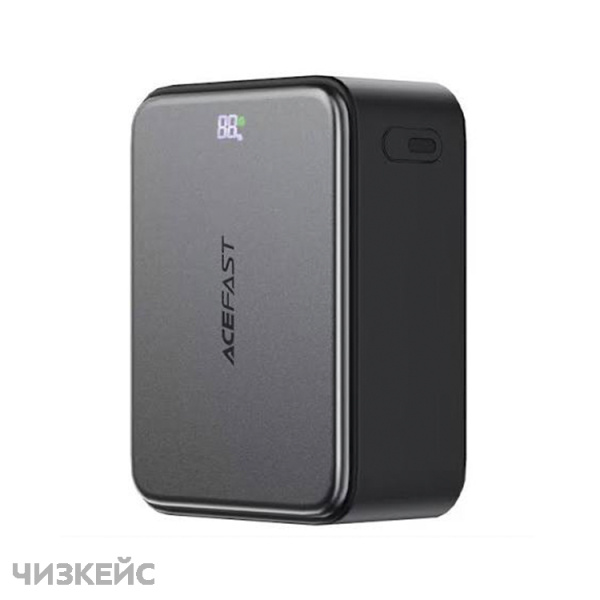 Внешний аккумулятор AceFast M28 10000 mAh (1USB-A, 2USB-C, LED, PD 22.5W) черный