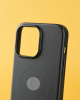 Чехол Apple Leather Case iPhone 12/iPhone 12 Pro черный