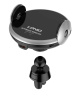 Автодержатель LDNIO MA02 (Qi, 15W, дефлектор) серый