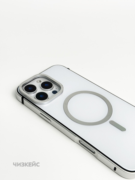 Чехол Хай-тек iPhone 16 Pro Max MagSafe белый