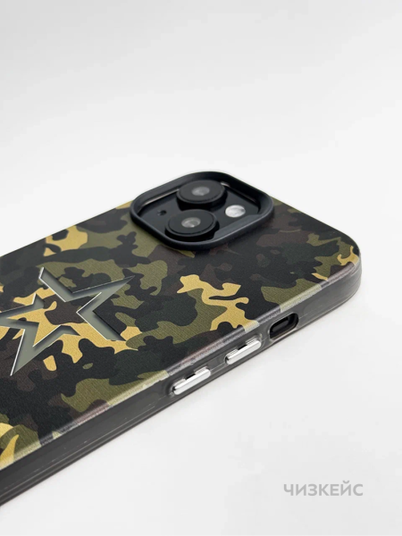 Чехол Чизкейс MagSafe iPhone 13/iPhone 14 Звезда2 черный