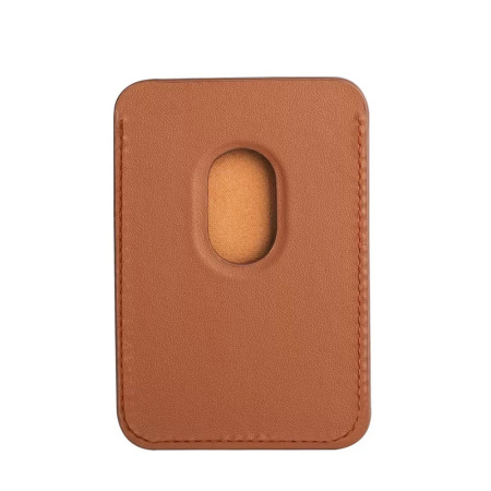 Картхолдер Apple Magsafe Leather Wallet One коричневый