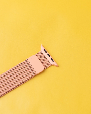 Ремешок Apple Watch 42/44 мм миланская петля розовый