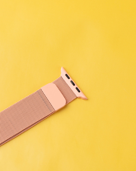 Ремешок Apple Watch 38/40 мм миланская петля розовый