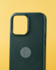 Чехол Apple Leather Case iPhone 13 Pro зеленый