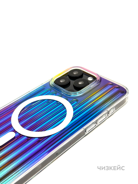 Чехол Мираж Magsafe iPhone 15 Pro Max синий
