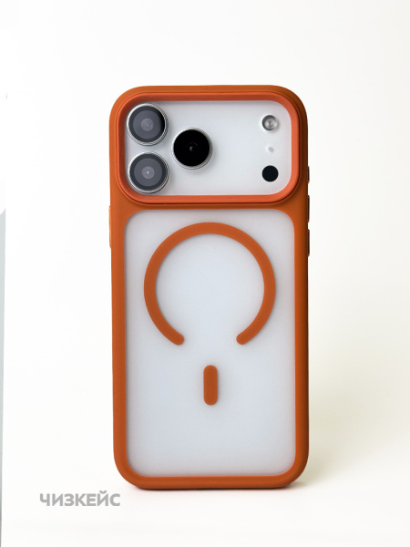 Чехол MOSBROS Comfortable Magsafe iPhone 17 Pro Max оранжевый