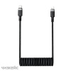 USB-кабель AceFast C14-03 Type-C/Type-C (3A, PD 60W, пружинка) 1.2 м черный