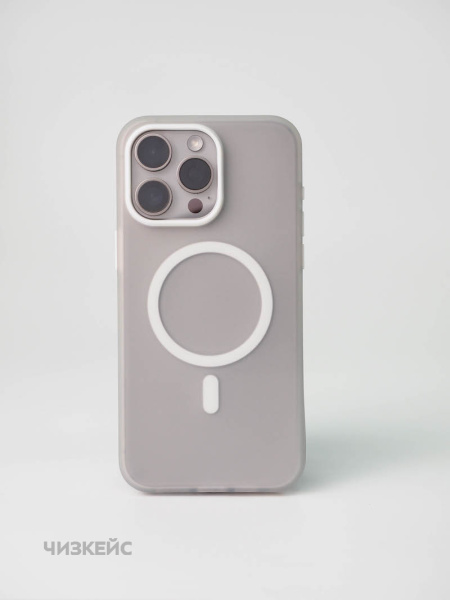 Чехол Дайкири Magsafe iPhone 16 Pro Max белый