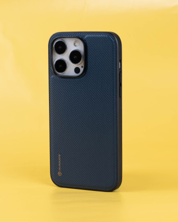 Чехол- накладка Dux Ducis FINO iPhone 14 Pro силикон темно-синий