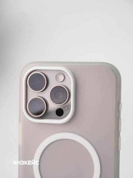 Чехол Дайкири Magsafe iPhone 16 Pro Max белый