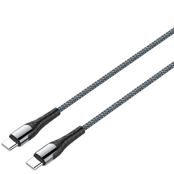 USB-кабель LDNIO LC102 Type-C/Type-C (PD 60W) 2 м серый
