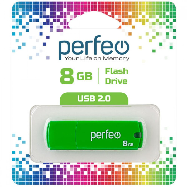 USB-накопитель 8 GB Perfeo C05 зеленый