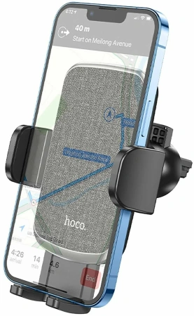 Автодержатель HOCO CA94 (дефлектор, зажим) черный