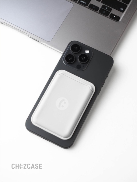 Картхолдер Apple Magsafe Silicone Wallet (анимация) белый