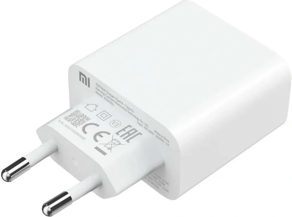 СЗУ Xiaomi Mi (33W, USB-A) + кабель Type-C белый