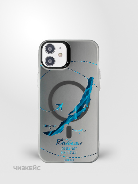 Чехол Чизкейс MagSafe iPhone 11 Байкал навсегда черный