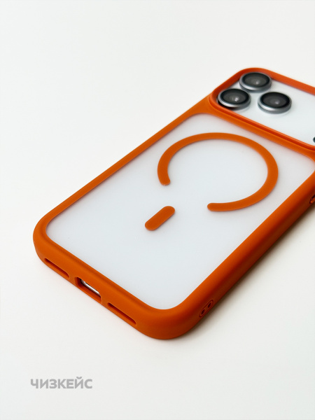 Чехол MOSBROS Comfortable Magsafe iPhone 17 Pro Max оранжевый