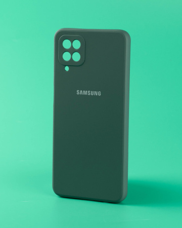 Чехол- накладка Silicone Cover Samsung A13 4G зеленый