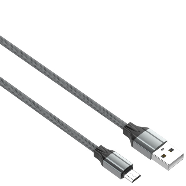 USB-кабель LDNIO LS442 Micro USB (2.4А) 2 м серый