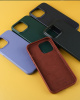Чехол Apple Leather Case iPhone 13 Pro зеленый