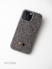 Чехол Swarovski iPhone 15 Pro Max серый