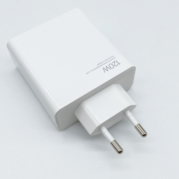 СЗУ Xiaomi Mi (120W, USB-A) + кабель Type-C белый